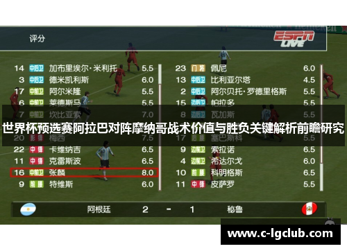 世界杯预选赛阿拉巴对阵摩纳哥战术价值与胜负关键解析前瞻研究